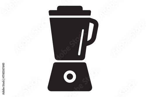 Simple blender icon silhouette for kitchen and food graphics