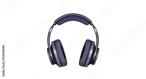 Sleek Over-Ear Headphones with Padded Earcups and Adjustable Headband.