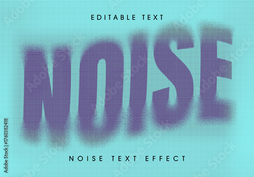 Grain Halftone Text Effect Mockup