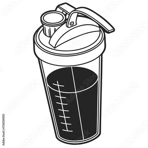 vector illustration of a milk can