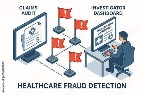 Healthcare fraud detection system with claims audit and investigator dashboard