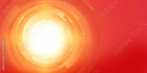 Quadro em tela Radiant orange energy vortex perfect for vibrant tech and innovation themes, a d