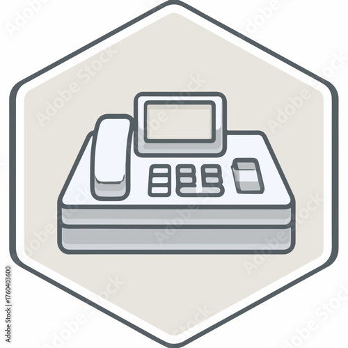 Sleek Outline Terminal Icon Design