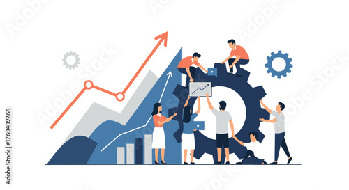 Team effort optimizing gear system for market growth and business success