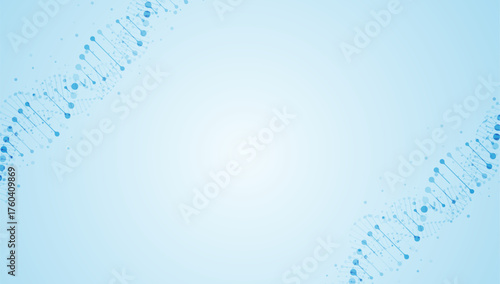 DNA. Medical science, genetic biotechnology, chemistry biology. Innovation technology concept and nano technology background