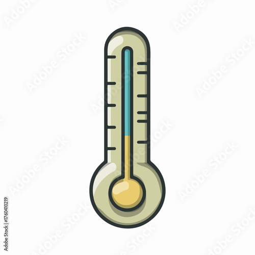 Neat Thermometer Outline Icon Design