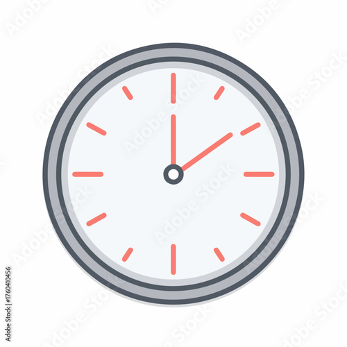 Sleek Time Management Outline Icon Design
