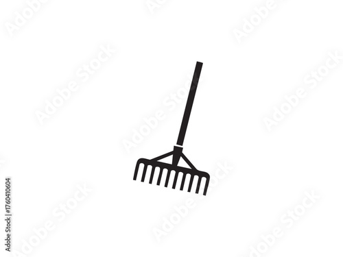 Garden Rake Vector Silhouette Collection – Farming and Cleaning Tools
