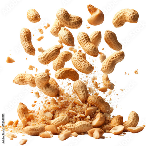 Wallpaper Mural Cashews exploding in mid air Torontodigital.ca