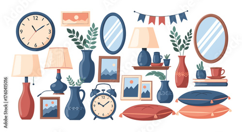 Collection of pixel art home decor items and accessories.