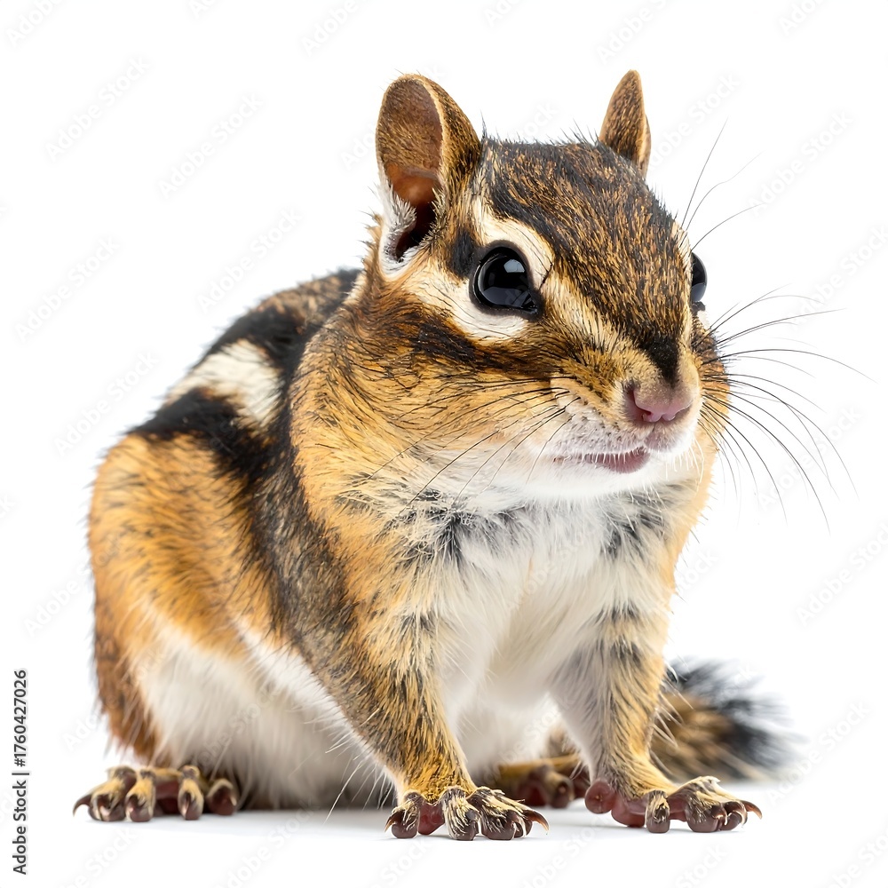 Obraz premium Close-up of chipmunk, front view