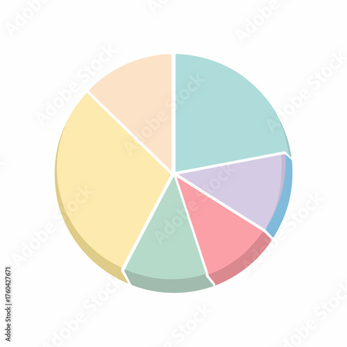 Free Download Minimalist Pie Chart Icon Vector Design - GFXLoad