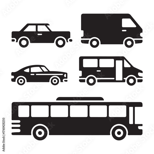 Bus transport icon
