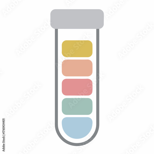 Modern UI Test Tube Vector Icon
