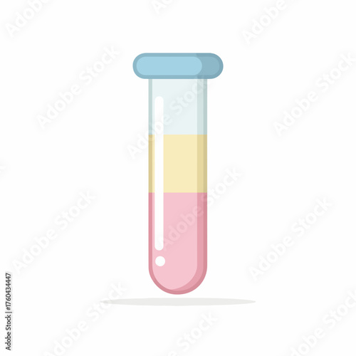 Minimalist Test Tube Vector Icon Design