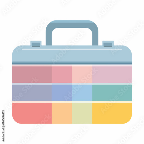 Minimalist Toolbox Icon in Flat Design
