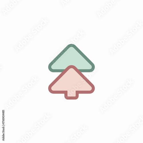 Sleek Upload Icon in Minimalist Style
