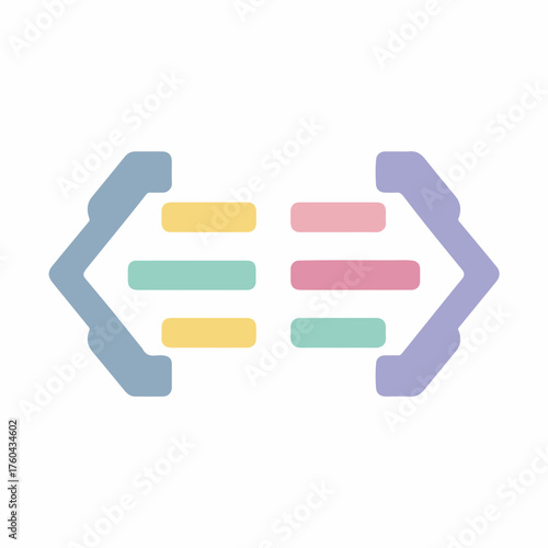 Minimalist UI Code Bracket Vector Icon