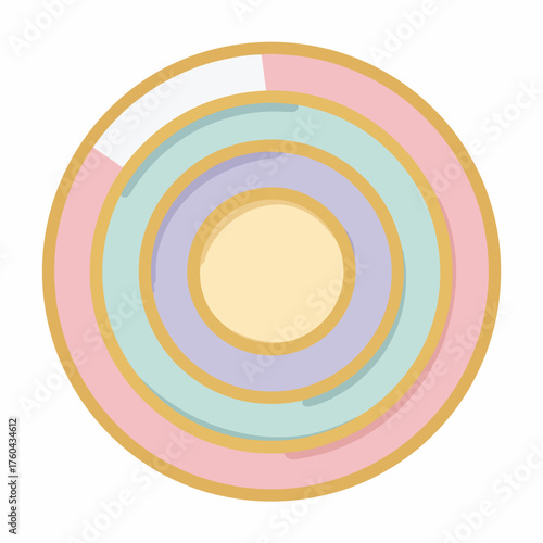 Minimalist UI Coin Flat Vector Icon
