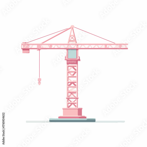 Sleek UI Construction Crane Icon Design