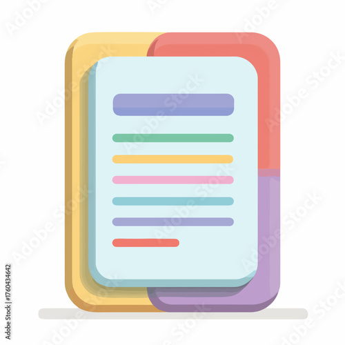 Minimalist Vector UI Document Icon Design
