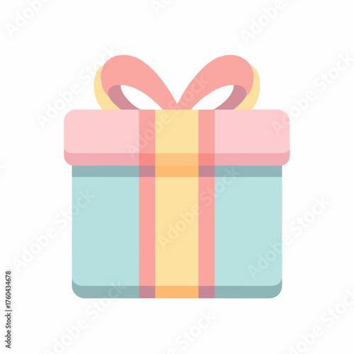 Minimalist Gift Box Vector Icon Design