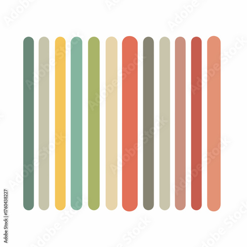 Vintage Barcode Minimalist Vector Icon Design