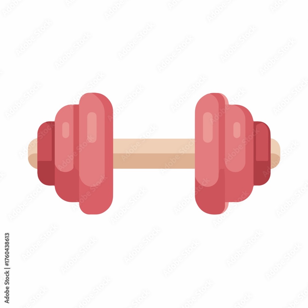 Obraz premium Classic Dumbbell Flat Vector Icon Design