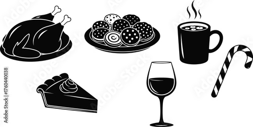 Holiday Feast Silhouettes