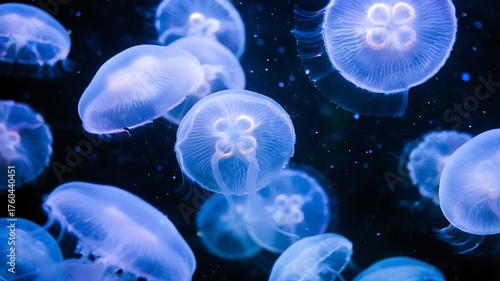 jelly fish in the aquarium