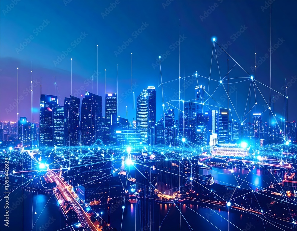 Fototapeta premium lights of the city