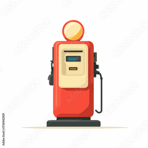 Fuel Pump Icon in Flat Vector Style