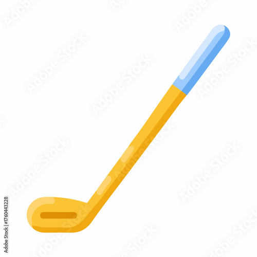 Minimalistic Golf Club Icon in Flat Design