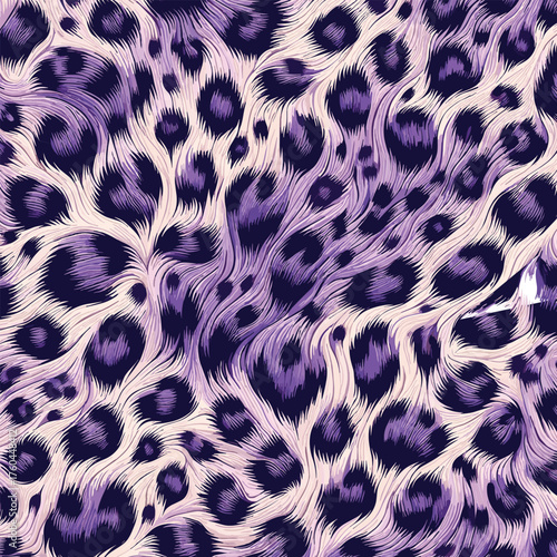 Purple leopard skin illustration vector with fashion pattern influence great choice for fashion branding, stylish textiles, interior decor, and creative use.