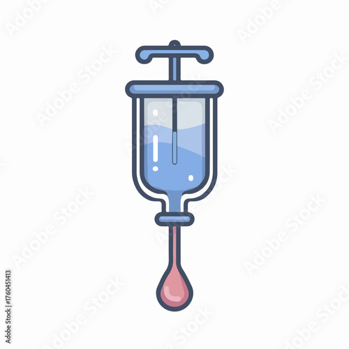 Minimal IV Drip Flat Style Icon