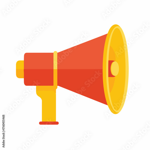 Megaphone flat vector icon in classic style