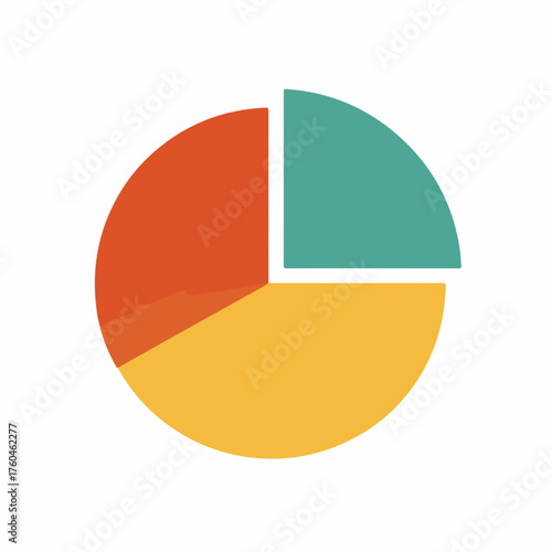 Sleek Pie Chart Icon in Flat Design Free Download Sleek Pie Chart Icon in Flat Design - GFXLoad