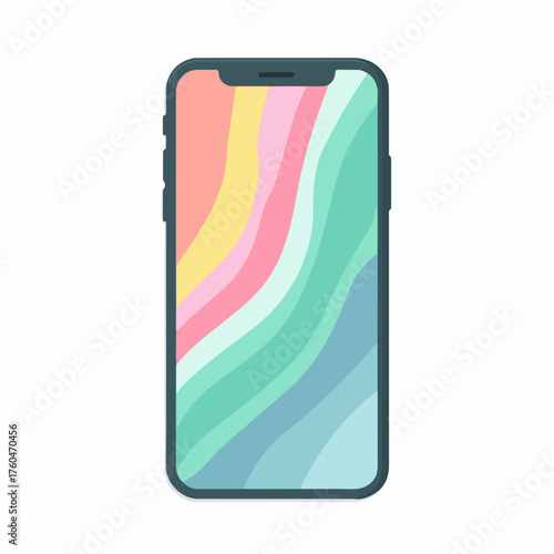 Sleek Smartphone Communication Icon