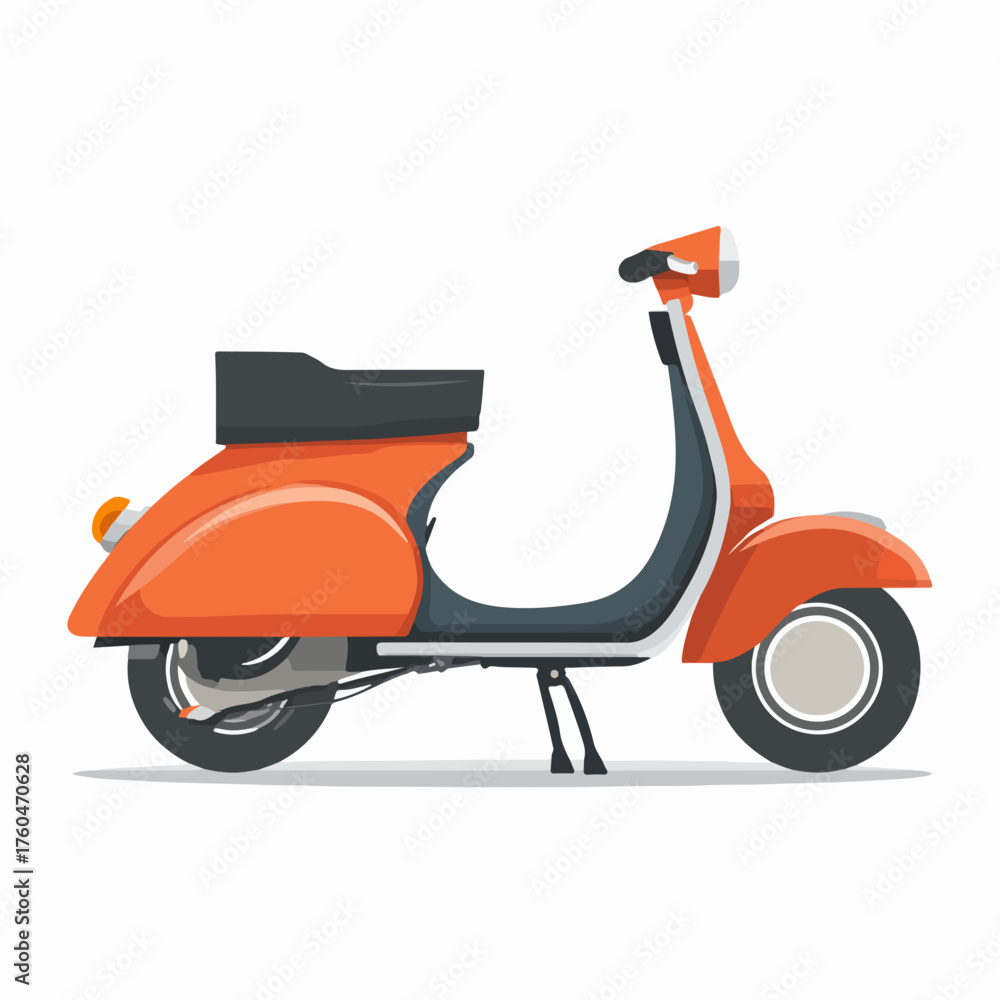 Obraz premium Sleek Scooter Icon in Flat Design