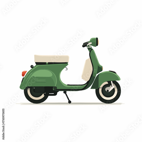 Elegant Scooter Icon in Modern Flat Style