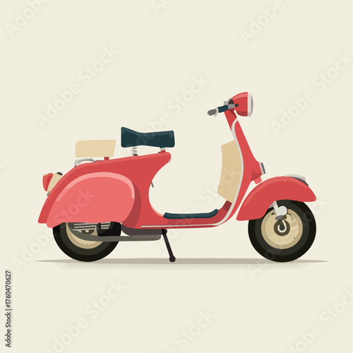 Sleek Scooter Icon in Flat Style