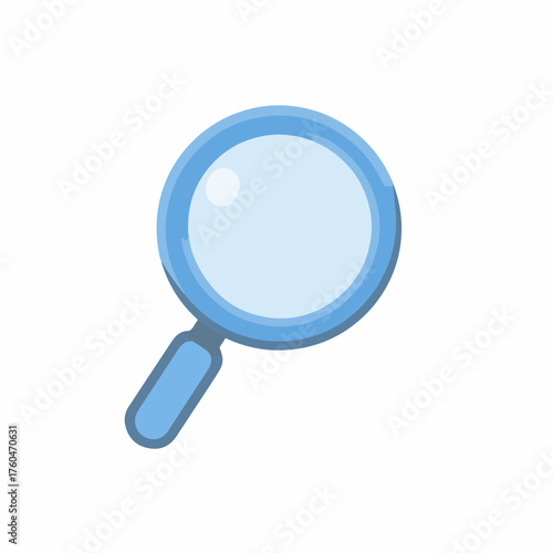 Search Magnifier Icon in Flat Vector Style