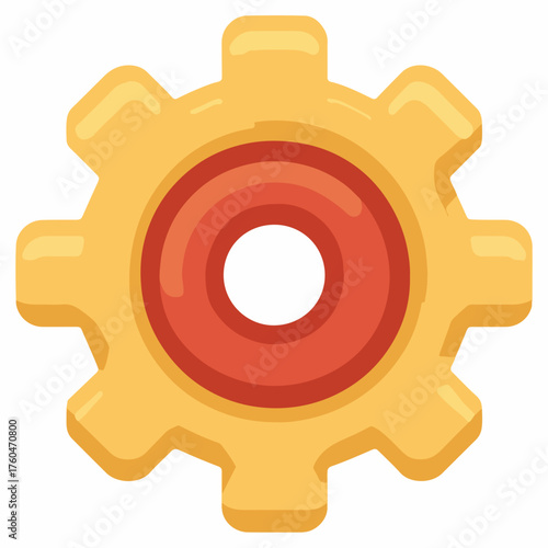 Classic Settings Gear Vector Icon Design