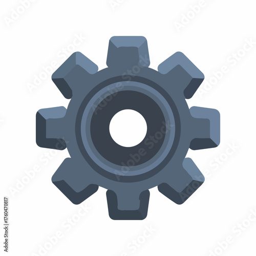 Settings Gear Classic Vector Icon Design