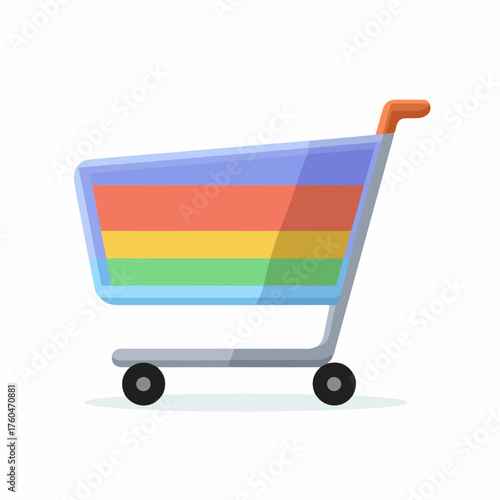 Minimalistic Shopping Cart Icon Design