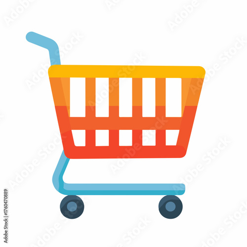 Sleek Shopping Cart Icon Design