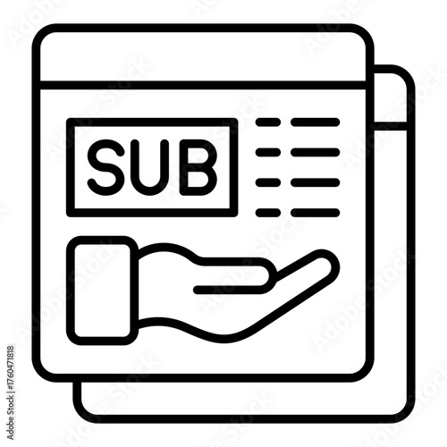 Subscription model Icon