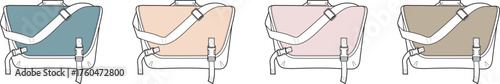 Stylish Satchels A Collection of Fashionable Shoulder Bags in Pastel Shades