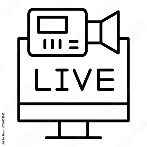 Live streaming Icon