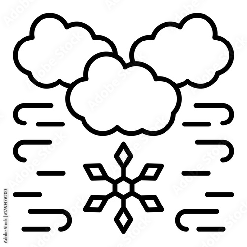 Cold breeze Icon